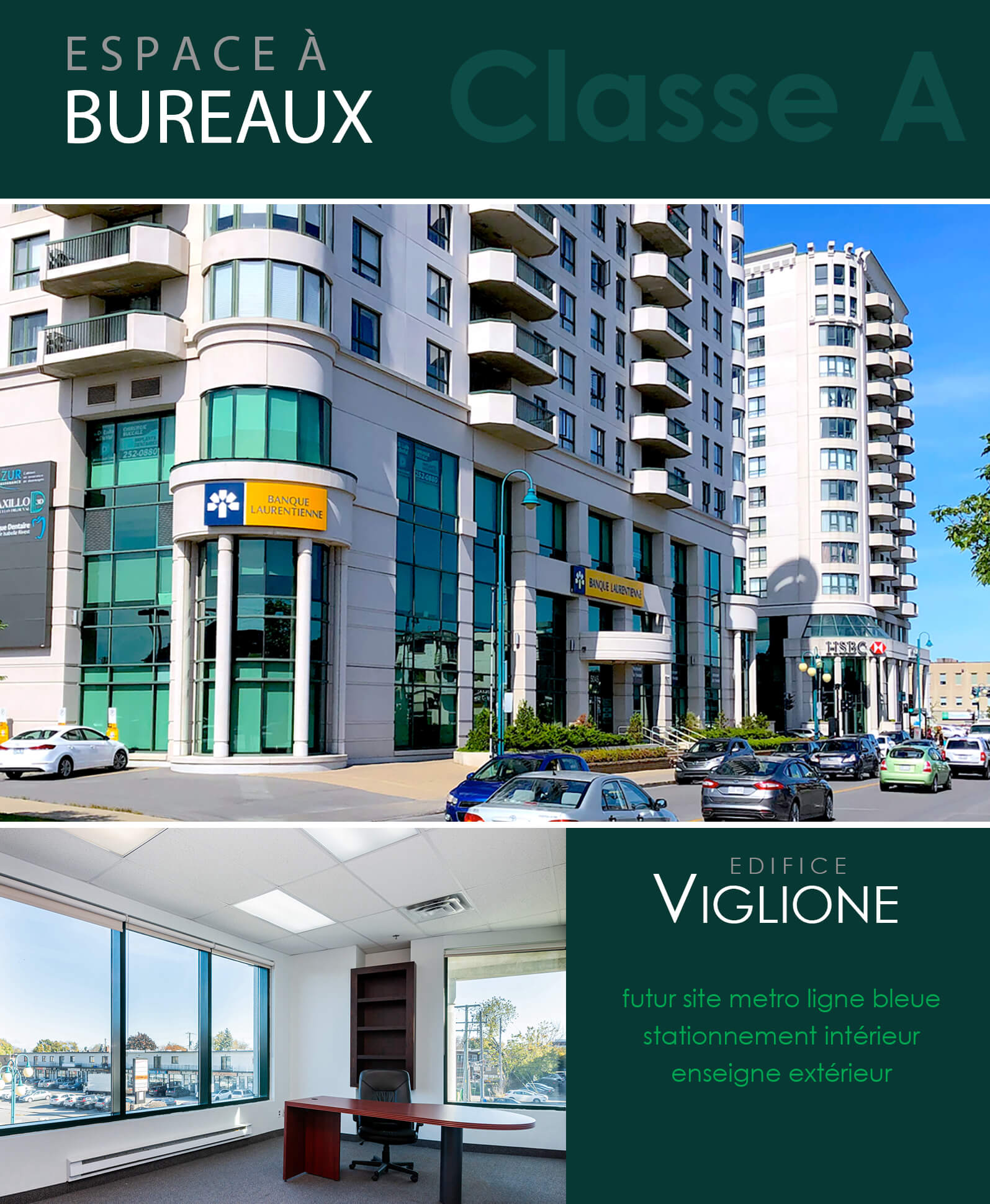 Espace à Bureaux Montréal à louer